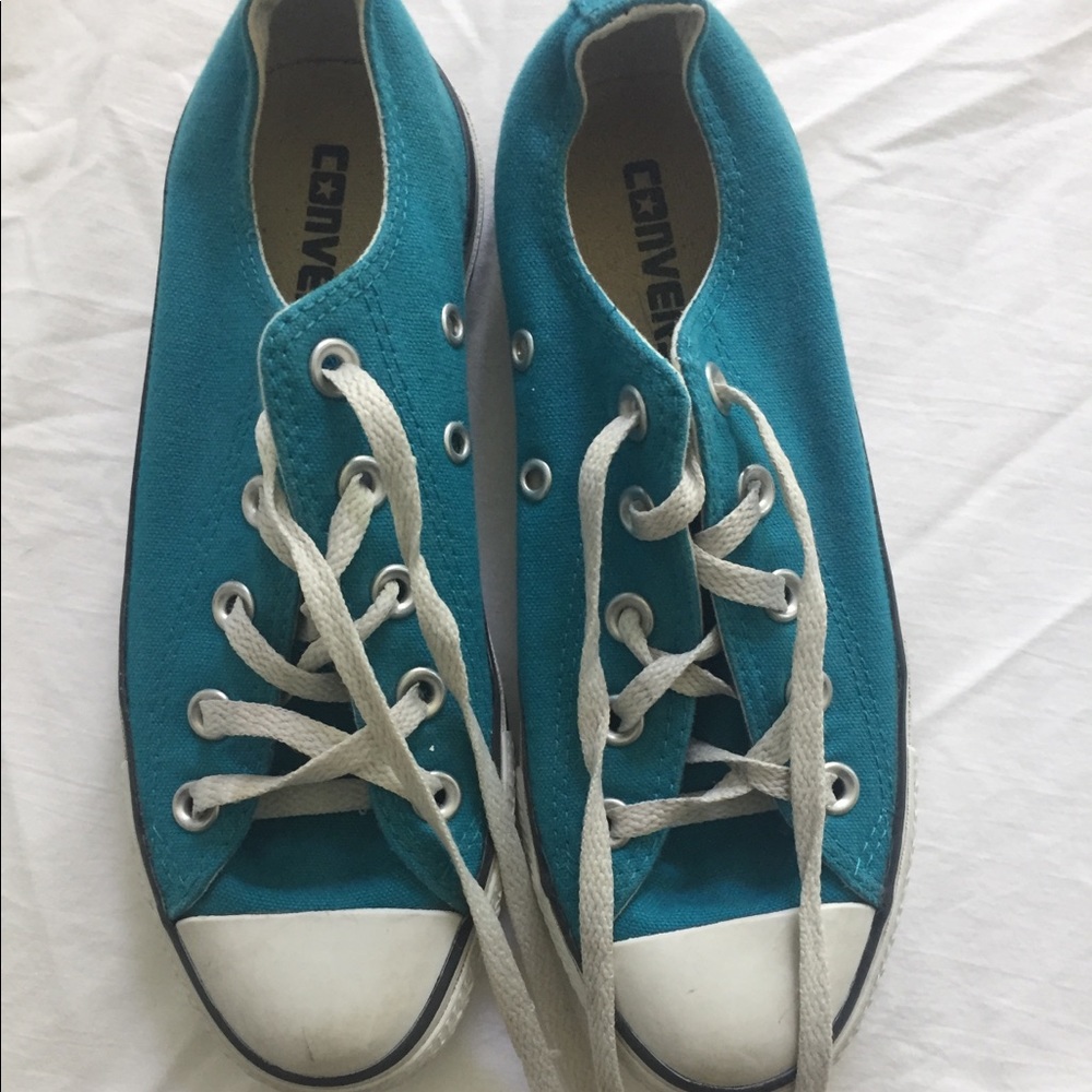 Teal blue converse